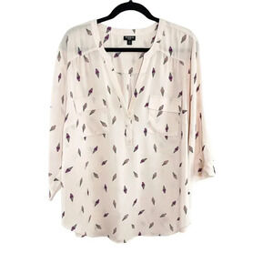 Torrid Pale Pink Ice Cream Print Harper Blouse Women's Plus Size 3X